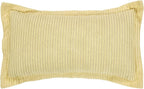 Better Trends Jullian Collection is Super Soft and Light Weight in Bold Stripes Design 100% Cotton Tufted Unique Luxurious Machine Washable Tumble Dry, King Sham, Yellow
