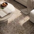 8x10 Washable Area Rugs Ultral Soft Non-Slip Stain Resistant Vintage Boho Large Carpet for High-Traffic Living Room & Dining Room