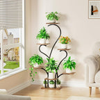 Plant Stand Indoor with Grow Lights - 7 Tiered Large Plant Shelf Indoor, 53" Corner Plant Stands for Indoor Plants, Matel Flower Holder Rack Display for Living Room Patio Garden Balcony Home Decor