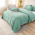 YUSOKI Twin XL Blanket Single Layer,Weight(3.1lb),370GMS-3D Stylish Design for Gift Home Decor (Light Green,65"x90")