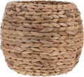 Woven Planter Basket, Seagrass Basket Planters, Hyacinth Woven Flower Pot Rattan Wicker Plant Pot, for Desktop and Home Organization