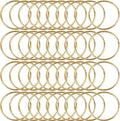 40Pcs Macrame Hoops Ring, BetterJonny 7 Inch Metal Craft Rings Hoops Gold Dream Catcher Rings Wreath Hoop Rings for Home Decorations DIY Crafts and Wall Hanging Crafts