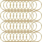 40Pcs Macrame Hoops Ring, BetterJonny 7 Inch Metal Craft Rings Hoops Gold Dream Catcher Rings Wreath Hoop Rings for Home Decorations DIY Crafts and Wall Hanging Crafts