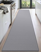 DEXI Kitchen Floor Mats Cushioned Anti Fatigue, 17x95, Long Standing Runner Rug Waterproof, Comfort Memory Foam Padded for Front Sink Laundry, Grey