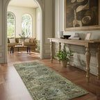 Washable Runners for Hallways Kitchen Rugs: 2'6"x8' Runner Rug Stain Resistant Non Slip Low Pile Soft Carpet Runners for Hallways Bedroom Kitchen Entryway Indoor Laundry Room Farmhouse