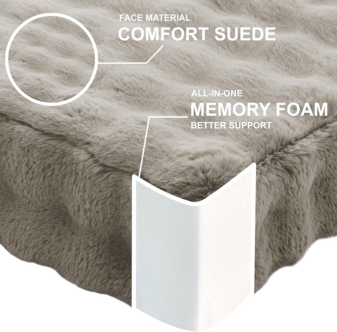 22 inches Floor Pillow for Adults - Large Meditation Cushion with Thick Foam & Soft Tufted Cover - Premium Outdoor Square Floor Cushion Seat - Yoga Pillows for Sitting On Floor - Light Taupe
