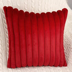 2 Pack 26x26 Pillow Cover Velvet Pillow Covers, Faux Fur Square Throw Pillow Covers for Living Room Decorations Throw Pillow Case, Throw Pillow Cover Cushion Cover for Home Sofa Bedroom Car, Red