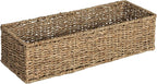 Household Essentials Handwoven Seagrass Rectangular Storage Basket, Natural