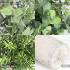 Artificial Plants 3 Pack Mini Fake Plants Fake Hanging Plants Artificial Decor with 3 Macrame Plant Hangers Decorative Plants Faux Hanging Plants Greenery Decor for Wall Kitchen Bathroom Home Office