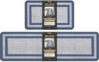 Mattitude Kitchen Mats Set of 2 Cushioned Rugs 0.47 inch Thick Anti-Fatigue Mats for Kitchen Floor,Waterproof Non-Slip Mats and Rugs Set for Office,Floor,Laundry 17.3"×29"+17.3"×59",Blue