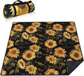 Extra Large Picnic Blankets Waterproof Foldable (80 "x 80") Beach Blanket Waterproof Sandproof,3-Layer Thicking Mat Outdoor Packable Camping Blanket