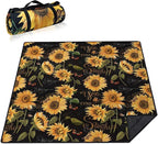 Extra Large Picnic Blankets Waterproof Foldable (80 "x 80") Beach Blanket Waterproof Sandproof,3-Layer Thicking Mat Outdoor Packable Camping Blanket