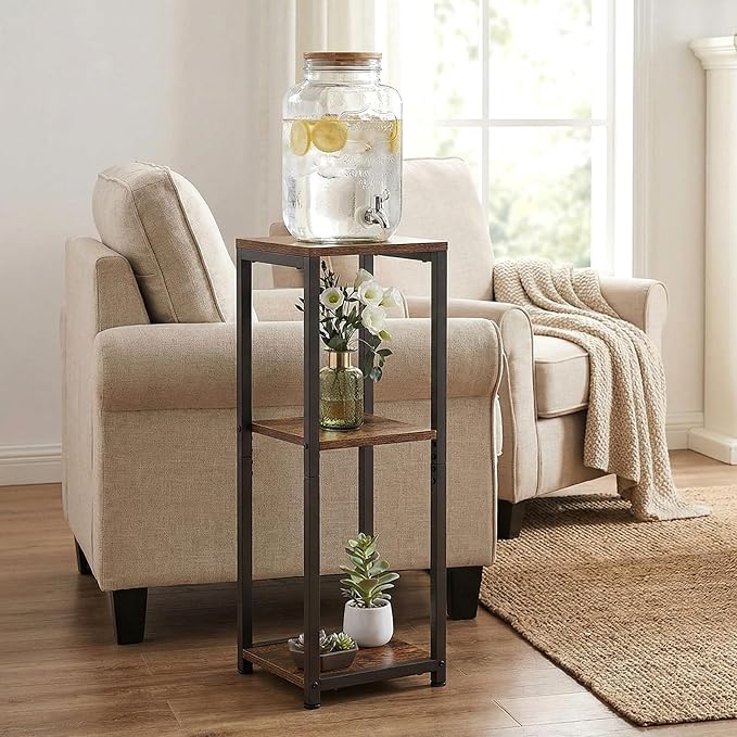 3 Tier Tall Plant Stand Indoor, 32.5" Corner Plant Stands for Indoor Plants Multiple, Multi-Functional Small Side Table for indoor Plants