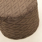 Round Pouf Ottoman 20 x 20 x 14 Inches Boho Poof Home Decor Floor Pouffe Ottoman Foot Rest for Couch Sofa Bean Bag Chairs Living Room Bedroom (Dark Coffee)