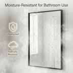 2-Pack 24x36 Matte Black Bathroom Mirror, Deep-Set Metal Frame, Heavy-Duty Rectangular Vanity Mirror for Over Sink, Modern Farmhouse & Industrial Style