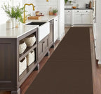 EARTHALL Runner Rug 3x14 Ft Washable Runners for Hallways Extra Long Woven Non Slip Entryway Runner Braided Kitchen Runner Indoor Outdoor Carpet Runners for Stair, Hall, Foyers, Brown