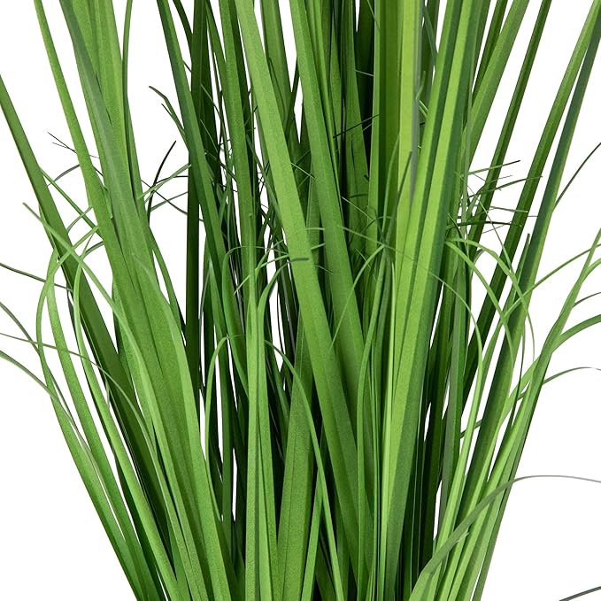 Northlight Artificial Onion Grass Plant in Basket, 28", Green