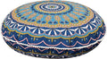 32 inches Meditation Floor Cushion for Adults, Round Large Thick Floor Pillow, Memory Foam Filling, Green