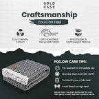 Gold Case Throw Blanket for Bed - 100% Recycled Turkish Cotton Blanket - Retro Lightweight Soft Throw Blankets for Bed & Living Room - Queen Size Cozy Blankets - 90x90 - Black
