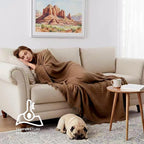 KyraHome 100% Organic Cotton Throw Blankets for Couch, 50" x60“, Pre-Washed Breathable Lightweight Gauze Muslin Blankets for Adults, Kid, All-Season, Brown