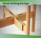 Plant Stand Indoor - Corner, Table and Floor Planter Holder - Adjustable, Durable Bamboo Wood - Fits 8, 10, 12-inch Dia Small, Mid-Large, Tall or Short Pot Sizes