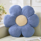 Flower Pillow, Blue Throw Pillows 19.6" Cute Daisy Decorative Pillow Cushion Seating Home Decorative for Bed, Sofa, Couch
