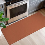 EARTHALL Woven Runner Rug 2x5 Ft Washable Runners for Hallways Cotton Non Slip Rubber Backed Kitchen Runner Braided Indoor Floor Carpet for Entryway, Hallway, Kitchen, Bedroom, Rustic Orange/Tan