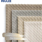 MIULEE Neutral Harmony Decorative Throw Pillow Covers for Couch Bed Living Room 18x18 Inch Set of 4 Modern Cushion Covers Soft Corduroy Pillowcases Western Home Decor Gradient Series