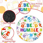 Tinideya 12 Pcs Kids Carpet Circle Seats for Class 16 Inch Round Classroom Rug Floor Cushions Soft First Day of School Educational Mat Non Slip Back to School Learning Playing Areas(Handprint)