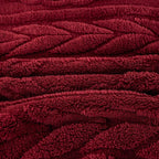 YUSOKI Twin XL Blanket Single Layer,Weight(3.1lb),370GMS-3D Stylish Design for Gift Home Decor (Burgundy Red,65"x90")