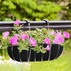 16x80 Inch Fabric Planter Liner Non Woven Plant Felt Roll Black Coco Alternative Coconut Basket Replacement Easy to Cut for Hanging Flower Basket Window Box