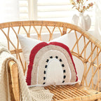 lifein 18x18 Pillow Covers-Throw Pillow Cover Tufted Boho Jacquard Pillow Covers Farmhouse Decorative Pillow Cover Pillow Cases for Gift Couch Sofa Bed Chair Living Room Home Decor