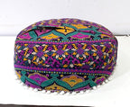 INDIAN CRAFT CASTLE ICC Floor Pillows & Cushion Covers Decorative Hippie Mandala Pouf Pillow Covers Seating Meditation Cushion Cover Large Boho Ottoman Case Pillowcase Couch New Pink, 16" Round
