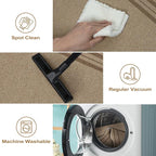 Easy Jute Outdoor Mats for Front Door, 2x3 Small Washable Kitchen Rugs, Farmhouse Brown Throw Rug Non Slip Indoor Outdoor Carpet for Porch Entryway Foyer