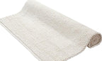 Savi Home Handwoven Wool Cotton Blend Area Rug 5x8', Textured Popcorn Braided Ivory Rug, Soft Thick Farmhouse Contemporary Living Room Carpet, Neutral Modern Decorative Floor Rug