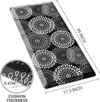 LuxStep Kitchen Mat Waterproof Kitchen Rugs for Floor Cushioned Anti-Fatigue Mat Non-Slip Standing Desk Mat Comfort Floor Mats for House Sink Office 17.3" x 39" Black