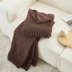 lifein Throw Blanket for Couch-Dark Brown Boho Throw Blanket, Soft Fleece Plush Lightweight Blankets&Throws for All Seasons, Fuzzy Decorative Blankets for Livingroom Bed Sofa Chair (50x60, Dark Brown)