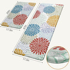 MAYHMYO Kitchen Mats for Floor - Kitchen Anti Fatigue Mat Set of 2 - Non Slip Cushioned Rugs for Standing