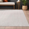 Beverly Rug Easy Jute Off White Rug 5x7 Solid Washable Durable Outdoor Indoor Area Rugs for Living Dining Room Patio Office Stain Resistant Non Shedding Casual Indoor Outside Carpet (5 x 7 Off-White)