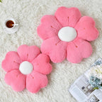 Flower Pillow, Flower Shaped Pillow Decorative Throw Pillows for Bed Couch, Cute Daisy Pillow Dorm Decor Floor Seating Cushion (Hot Pink, 19.6 Inches)