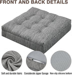 Shinnwa Memory Foam Recliner Cushion for Elderly, Patented Design Extra Large Seat Cushion, Dual-Layer Foam Chair Pad for Couch, Armchair, Wicker Chairs, Floor, 20 × 20 × 5in, Grey
