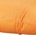 4-Pack 100% Cotton Comfortable Solid Decorative Throw Pillow Case Square Cushion Cover Pillowcase Sublimation Blank Pillow Covers Halloween DIY Throw Pillowcase(20x20 inch/ 50x50cm,Pumpkin Orange)