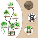 Plant Stand Indoor with Grow Lights - 7 Tiered Large Plant Shelf Indoor, 53" Corner Plant Stands for Indoor Plants, Matel Flower Holder Rack Display for Living Room Patio Garden Balcony Home Decor