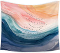WARDOS Mental Health Tapestry, Inhale Exhale Mental Health Tapestry Wall Hanging, Abstract Watercolor Meditation Wall Blanket Decor for Therapist Counselor Calming Office, 50x60 Inch