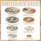 11 Pcs Boho Hanging Wall Basket Decor Handmade Woven Basket Wall Decorative Boho Wicker Baskets Placemats Round Farmhouse Bulrush Art for Rustic Home Decorations Christmas Gift(Cute)