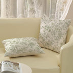 Sage Green Pillow Covers 18x18 Set of 2 Light Green Floral Chinoiserie Throw Pillows Vintage Rustic Toile Flower Decorative Pillow Cases Outdoor Chinoiserie Decor Cushion Case for Couch Sofa