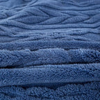 YUSOKI Queen Size Blanket Single Layer,Weight(4.4lb),370GMS-3D Stylish Design for Gift Home Decor (Washed Blue,90"x90")