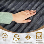 Honeydak 3 in 1 Giant Bean Bag Chair Cover Only (No Filler) Convertible Bean Bag Lazy Floor Sofa Cover Without Filling Washable Versatile Stuffed Animal Storage for Bedroom Living Room(Dark Grey)