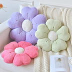 Flower Pillow, Flower Shaped Pillow Decorative Throw Pillows for Bed Couch, Cute Daisy Pillow Dorm Decor Floor Seating Cushion (Hot Pink, 19.6 Inches)
