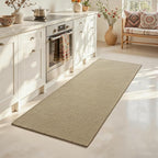 RESARE 100% Jute Runner Rugs for Kitchen, 17"x60" Kitchen Mats for Floor, Woven Kitchen Rugs Non Slip, Farmhouse Kitchen Sink Floor Mats, Pet Mat for Hallways, Entryway, Laundry, Office